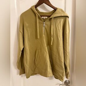 Madewell 3/4 Zip up Hoodie